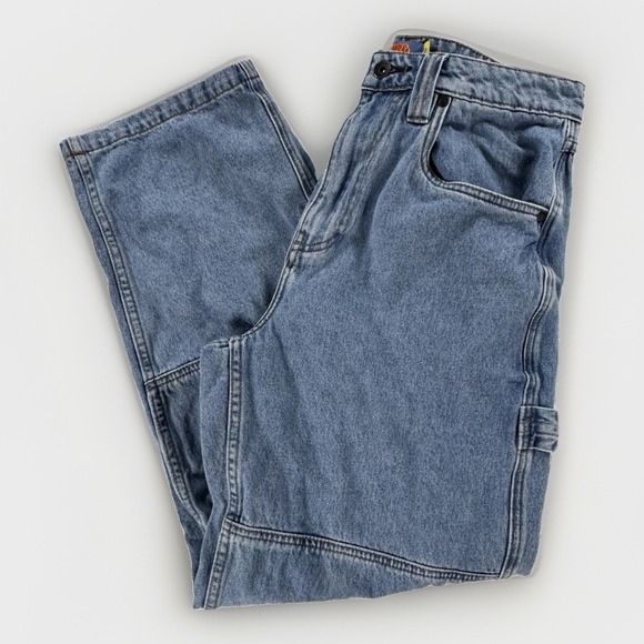 Empyre Other - Empyre Relax Jeans Mens 30x29 Y2K Wide Leg Carpenter Skater Denim Blue